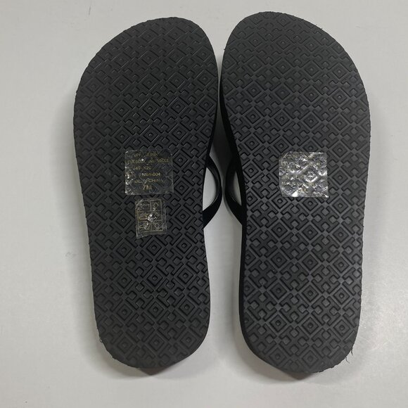 Tory Burch Thin Strap Black Flatform Flip Flops - Black - Size 7M – New - Picture 5 of 8